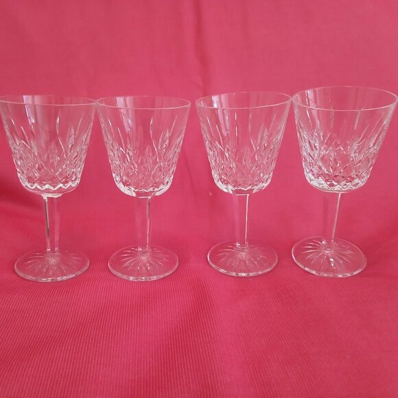 Waterford Crystal Lismore claret wine glasses set of 4 - Picture 1 of 2